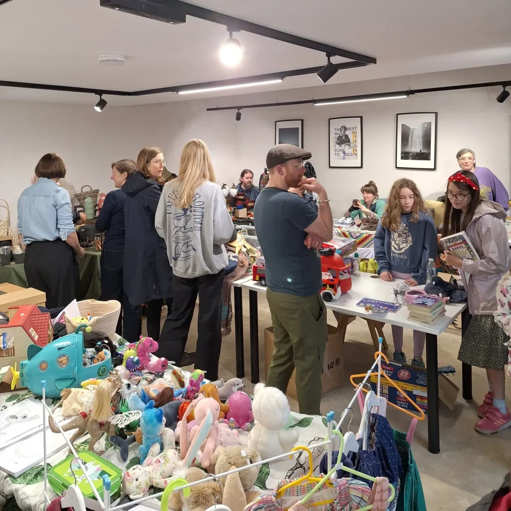 Booty in the Valley tabletop sale — one of the events made possible by venue hire in Hebden Bridge at Spring Grove Stables
